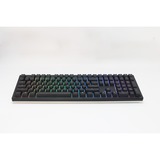 Ducky Zero 6108 Classic Black, gaming toetsenbord Zwart/wit, US lay-out, Cherry MX2A Speed Silver, RGB leds, Double-shot PBT, hot swap, 2.4GHz | Bluetooth | USB-C