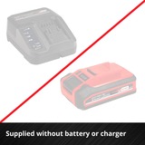 EINHELL Accu Haakse slijper AXXIO Rood/zwart, Accu en oplader niet inbegrepen