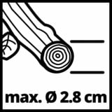 EINHELL GP-LS 18/28 Li T BL-Solo Accu Snoeischaar takkenschaar Rood/zwart, Accu en oplader niet inbegrepen