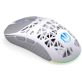 ENDORFY LIV Plus Wireless Onyx White gaming muis Wit, 26.000 DPI, ARGB, USB-C / 2.4 GHz / Bluetooth