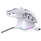ENDORFY LIV Plus Wireless Onyx White gaming muis Wit, 26.000 DPI, ARGB, USB-C / 2.4 GHz / Bluetooth