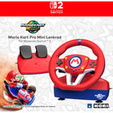 HORI Mario Kart Racing Wheel Pro Mini simulatorset Rood/meerkleurig, Nintendo Switch 2, Nintendo Switch, Nintendo Switch OLED, Pc
