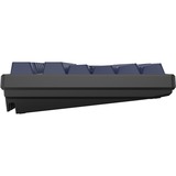 HelloGanss HS108T GC17, toetsenbord Zwart/donkerblauw, US lay-out, Cherry MX Brown, RGB leds, PBT Doubleshot keycaps, hot swap, 2,4 GHz / Bluetooth / USB-C