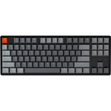 Keychron K8-C2, toetsenbord Grijs/grijs, US lay-out, Gateron Blue, RGB leds, TKL, ABS keycaps, Bluetooth