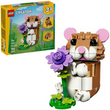 LEGO Creator 3-in-1 - Schattige hamster met bloem Constructiespeelgoed 31376