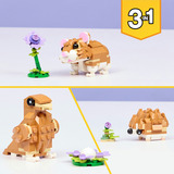 LEGO Creator 3-in-1 - Schattige hamster met bloem Constructiespeelgoed 31376