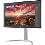 LG 27UP85NP-W 27" 4K UHD monitor Zilver, 2x HDMI, 1x DisplayPort, 2x USB-A, 1x USB-C