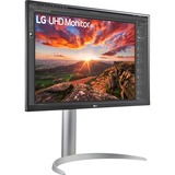 LG 27UP85NP-W 27" 4K UHD monitor Zilver, 2x HDMI, 1x DisplayPort, 2x USB-A, 1x USB-C