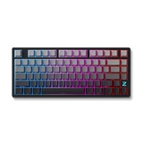 MCHOSE Z75S Mountains Gradient Flame Orange Metal Top Cover Wireless Mechanical, toetsenbord Zwart/grijs, US lay-out, TTC Flame Orange, 75%, RGB, Hot swap, Side engraved PBT, draadloos / Bluetooth / USB-C