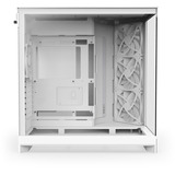 NZXT NZXT H9 Flow (2025) All White midi tower behuizing Wit (mat) | 2x USB-A | 1x USB-C | Window