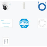 Reolink P344, slimme 12 MP PoE Dome-camera met spotlight Wit, Kleurennachtzicht