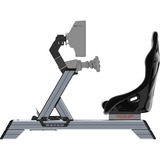 Res-Tech Smart Cockpit + GT Seat racing simulator Zwart/grijs