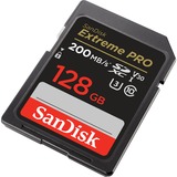 SanDisk Extreme PRO 128 GB SDXC geheugenkaart Zwart, UHS-I, Class 10, U3, V30