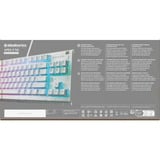 SteelSeries Apex 3 TKL RGB gaming toetsenbord Wit, US lay-out (QWERTY), SteelSeries Whisper-Quiet, 80% (TKL)	