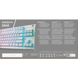 SteelSeries Apex 3 TKL, gaming toetsenbord Wit, US lay-out, SteelSeries Whisper-Quiet, RGB leds, TKL