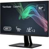 ViewSonic VP3256-4K 31.5" monitor Zwart (mat), 2x HDMI, 1x Displayport, USB-A, USB-B, USB-C