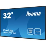 iiyama ProLite LH3241S-B2 31.5" Public Display Zwart, VGA, HDMI, LAN, USB, Audio 