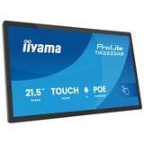 iiyama ProLite TW2223AS-B3P 21.5" Public Display Zwart, Touch, USB, Audio, LAN, WiFi, Bluetooth, Android