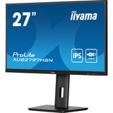 iiyama ProLite XUB2797HSN-B2 27" monitor Zwart, 100 Hz, HDMI, DisplayPort, USB-C, RJ45 (LAN), Audio
