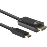 ACT Connectivity USB-C naar HDMI kabel, 2,0 meter Zwart, 4K