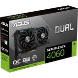 ASUS GeForce RTX 4060 DUAL OC grafische kaart Zwart, 1x HDMI, 3x DisplayPort, DLSS 3