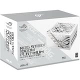 ASUS ROG STRIX Platinum White Edition modulaire 1000 watt voeding  Wit, 1x 12V-2x6, 4x PCIe