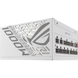 ASUS ROG STRIX Platinum White Edition modulaire 1000 watt voeding  Wit, 1x 12V-2x6, 4x PCIe