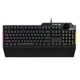 ASUS TUF Gaming K1 RGB gaming toetsenbord Zwart, US lay-out (QWERTY), Membraan, 100%, RGB leds