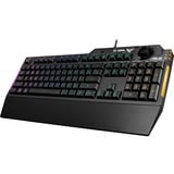 ASUS TUF Gaming K1, gaming toetsenbord Zwart, US lay-out, RGB