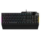 ASUS TUF Gaming K1, gaming toetsenbord Zwart, US lay-out, RGB