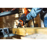 BLACK+DECKER BLCR78N-XJ 18V Reciprozaag Zwart/oranje, Accu en oplader niet inbegrepen