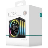 DeepCool FL12R RGB case fans Zwart, 3 stuks, 120 x 120 x 25 mm, PWM