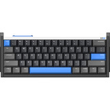 Iqunix EZ60 Magnetic Switch Gaming HE Keyboard, gaming toetsenbord Zwart/blauw, US lay-out, US-International, Gateron Magnetic Jade Pro, 60%, RGB, Double Shot PBT Keycaps