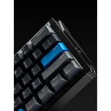 Iqunix EZ60 Magnetic Switch Gaming HE Keyboard, gaming toetsenbord Zwart/blauw, US lay-out, US-International, Gateron Magnetic Jade Pro, 60%, RGB, Double Shot PBT Keycaps