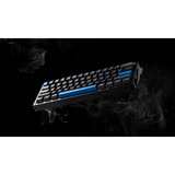 Iqunix EZ60 Magnetic Switch Gaming HE Keyboard, gaming toetsenbord Zwart/blauw, US lay-out, US-International, Gateron Magnetic Jade Pro, 60%, RGB, Double Shot PBT Keycaps
