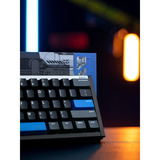 Iqunix EZ60 Magnetic Switch Gaming HE Keyboard, gaming toetsenbord Zwart/blauw, US lay-out, US-International, Gateron Magnetic Jade Pro, 60%, RGB, Double Shot PBT Keycaps