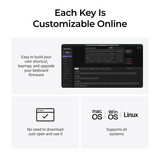 Keychron K4 Ultra 8K Wireless Custom Mechanical Keyboard Zwart, US lay-out (QWERTY), Keychron Apex Banana, 96%, RGB leds, OSA Double-shot PBT, USB-C | 2.4 GHz | Bluetooth 5.2