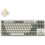 Keychron Q3 Max-P4 RGB mechanisch toetsenbord Wit, US lay-out (QWERTY), Gateron Jupiter Banana, 80% (TKL)	, RGB leds, KSA double-shot PBT, hot swap, Knob, 2.4GHz | Bluetooth 5.1 | USB-C