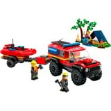 LEGO City - 4x4 brandweerauto met reddingsboot Constructiespeelgoed 60412