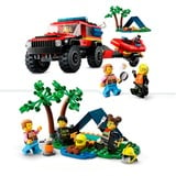 LEGO City - 4x4 brandweerauto met reddingsboot Constructiespeelgoed 60412