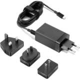 Lenovo 65W USB-C AC Reisadapter oplader Zwart, 1x USB-C