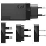 Lenovo 65W USB-C AC Reisadapter oplader Zwart, 1x USB-C