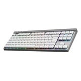 Logitech G515 LIGHTSPEED TKL RGB mechanisch gaming toetsenbord Wit, US-International lay-out (QWERTY), GL Tactile, 80% (TKL), Double-shot PBT, Bluetooth, 2.4GHz, USB