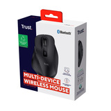 Trust Fyda Draadloze Muis Oplaadbaar Zwart, 800 - 2400 Dpi, 2,4GHz, Bluetooth