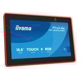 iiyama ProLite TW1625LASC-B3PNR 15.6" touchscreen monitor Zwart (mat), 2x USB-A, USB-C, Wi-Fi 6, BT, RJ-45