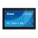 iiyama TW1625LASC-B3PNR 15.6" touchscreen monitor Zwart (mat), Audio, USB, LAN, Wifi, Touchscreen, Webcam, Android
