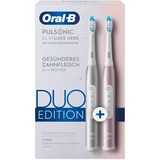 Braun Oral-B Pulsonic Slim Luxe 4900 elektrische tandenborstel Roségoud/platina, Duo Edition