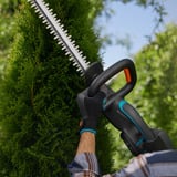 GARDENA Accuheggenschaar EasyCut 55/18V solo Grijs/turquoise, 14735-55, accu en oplader niet inbegrepen