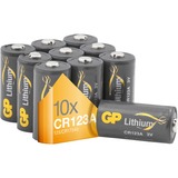 GP Batteries Lithium CR123A (070CR123AEB10), 10 stuks batterij