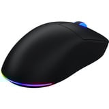 Hator Quasar 3 Wireless gaming muis Zwart, 400 - 12.000 DPI, RGB, 2.4GHz / Bluetooth 5.1 / USB